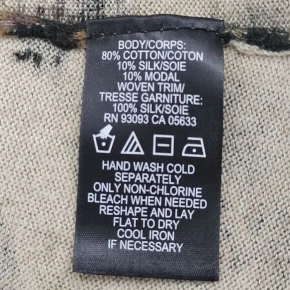 Zozo Cardigan XL Black Yellow Sheer Knot Front Art to Wear Whimsigoth - Picture 10 of 13